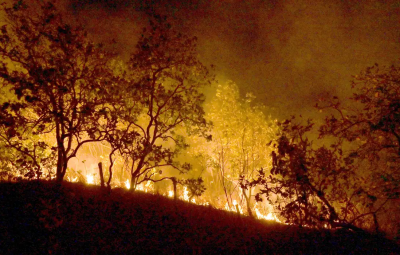 icendio 400x255 - Incêndios atingem milhares de hectares em parques de Minas Gerais