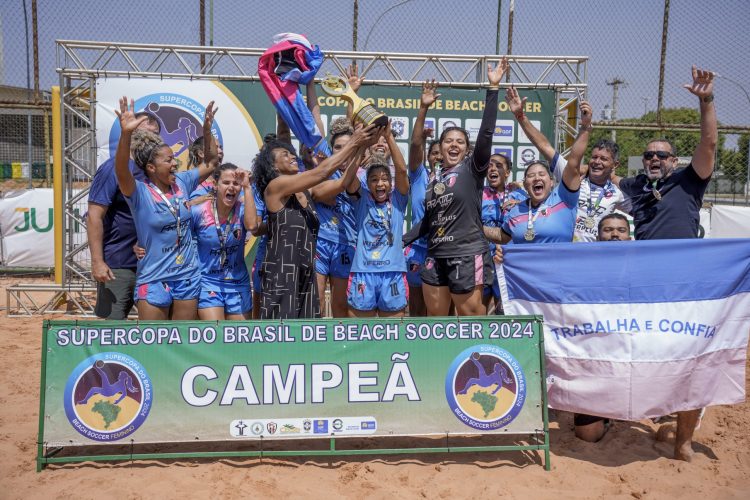 São Pedro goleia o Sampaio Corrêa-MA e é campeão brasileiro de beach soccer feminino