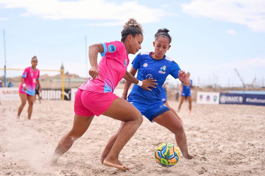 WhatsApp Image 2024 09 17 at 16.51.35 1024x683 - São Pedro goleia time de El Salvador na estreia do Mundial de clubes de beach soccer feminino