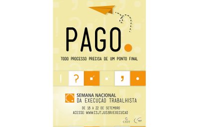 semana nacional da execução trabalhista 400x255 - Grandes devedores serão pautados para a Semana Nacional da Execução Trabalhista